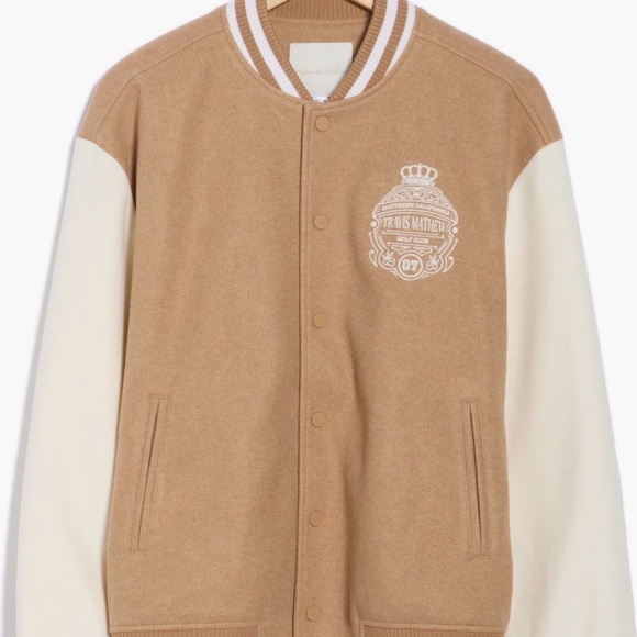 Travis Mathew Other - Travis Mathew Victory Mile Varsity Jacket L